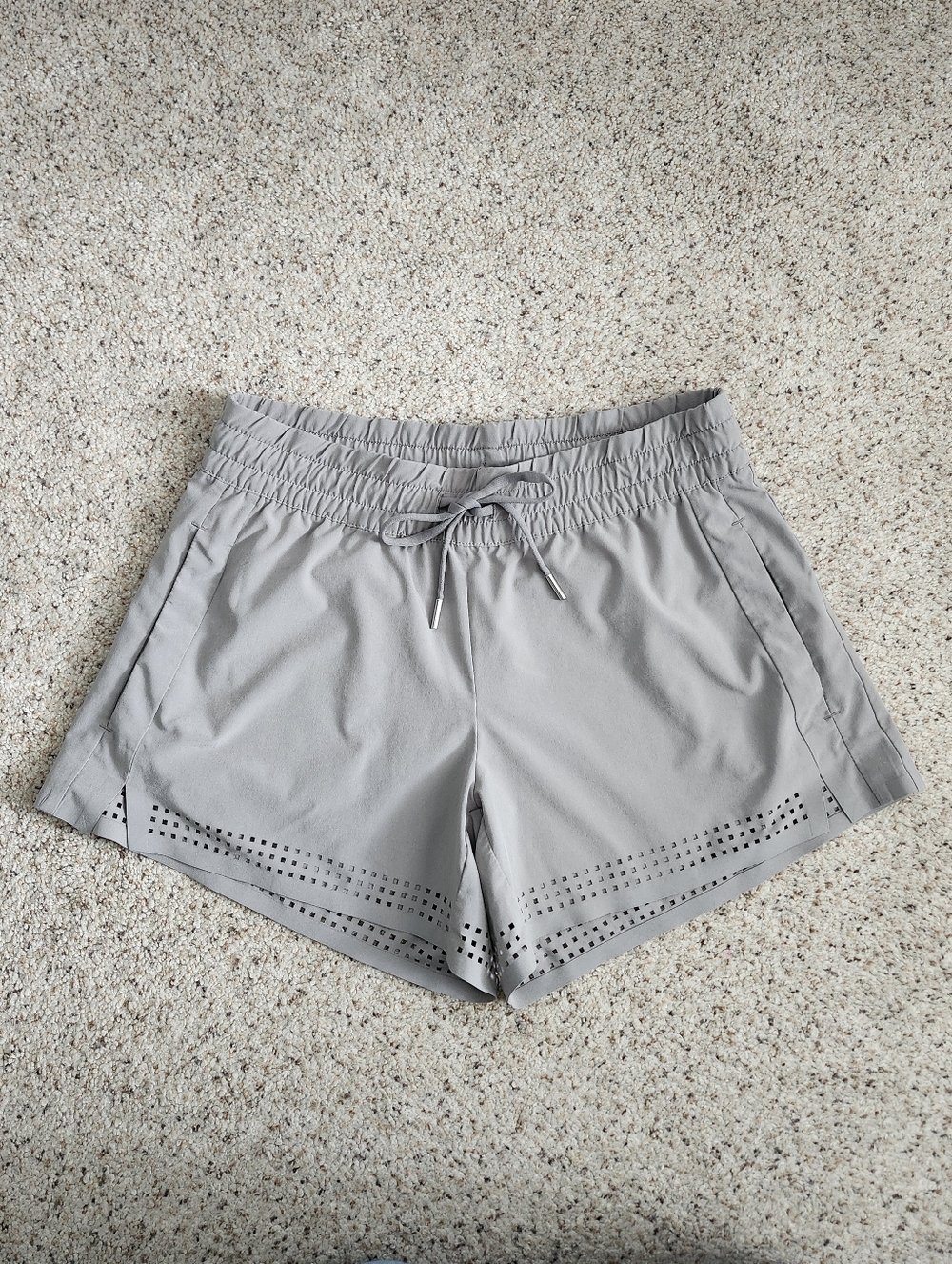 Athleta Light Gray Athletic Shorts